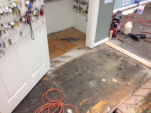 water damage hardwood floor repair West Hollywood
