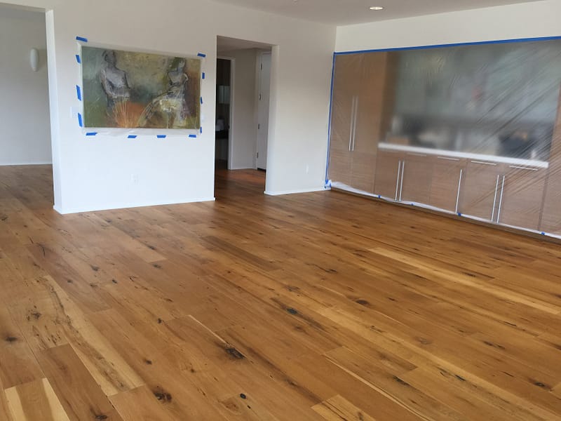 hardwood floor project in a Los Angeles home