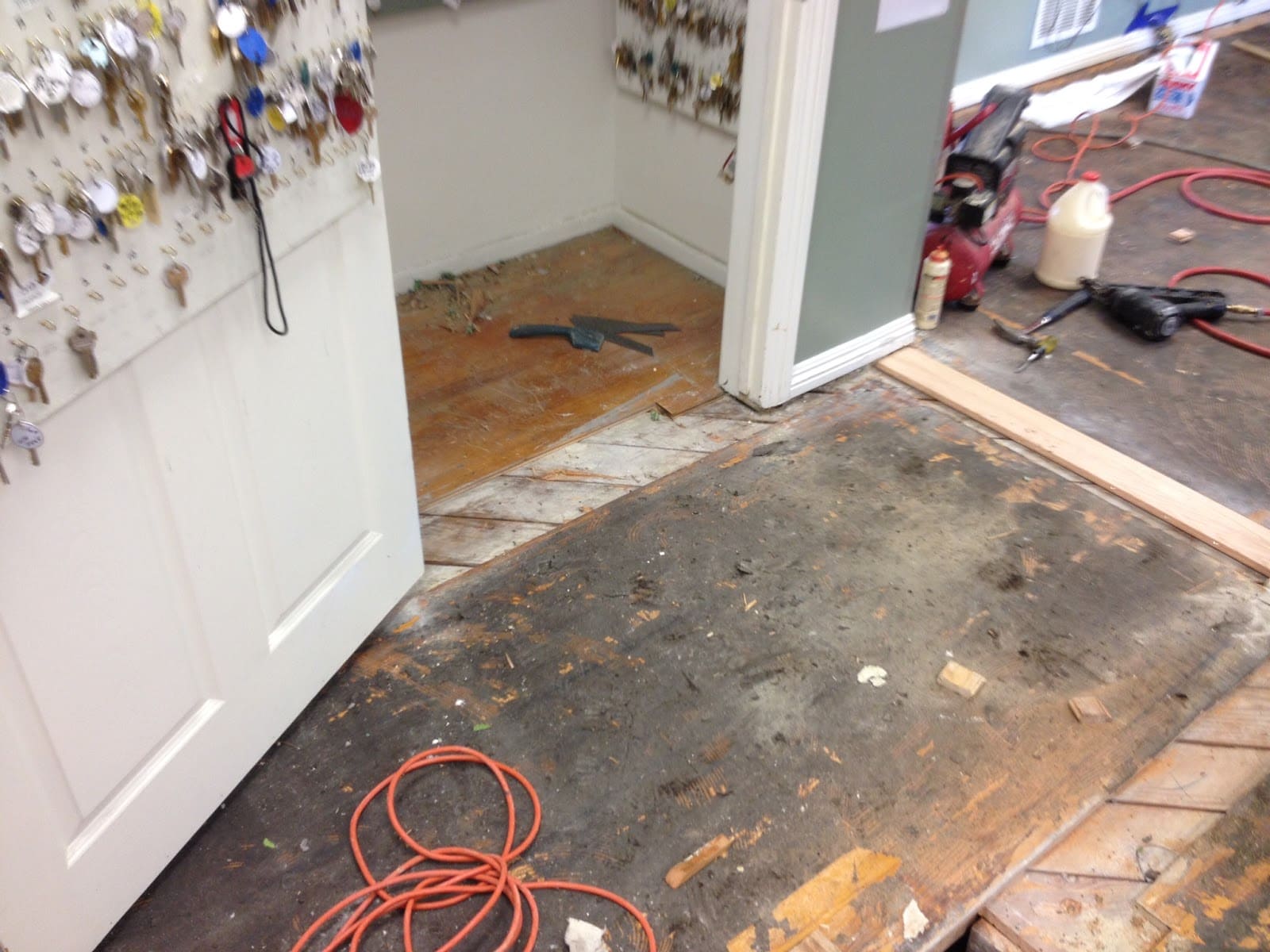 water damaged hardwood floors